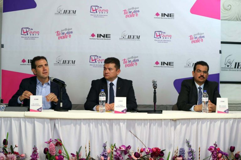 Conferencia de prensa conjunta INE-IEEM.