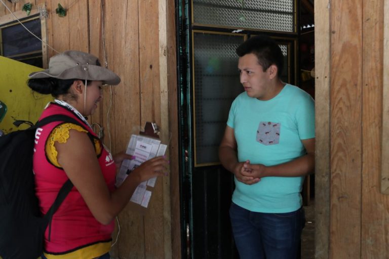 Trabajo de Capacitadores Electorales en Veracruz