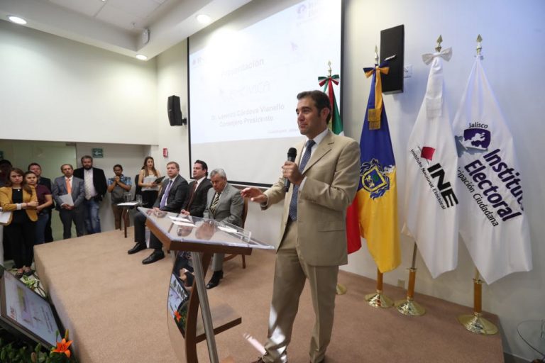 Lorenzo Córdova Vianello, Consejero Presidente del INE en la Presentación de la Estrategia Nacional de Cultura Cívica 2017-2023 (ENCCIVICA).