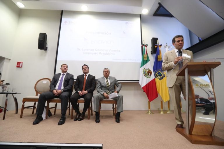 Lorenzo Córdova Vianello, Consejero Presidente del INE en la Presentación de la Estrategia Nacional de Cultura Cívica 2017-2023 (ENCCIVICA).