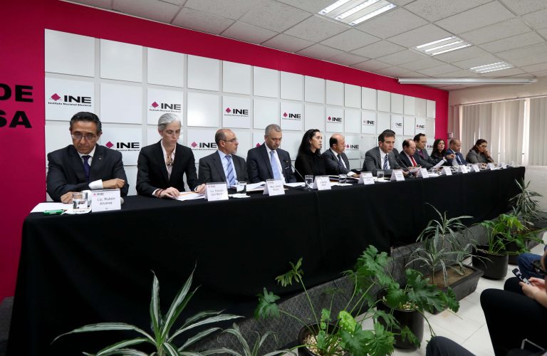 Conferencia de Prensa  ofrecida por los Consejeros Electorales del Instituto con motivo de las elecciones locales que se realizarán el próximo domingo 4 de junio.