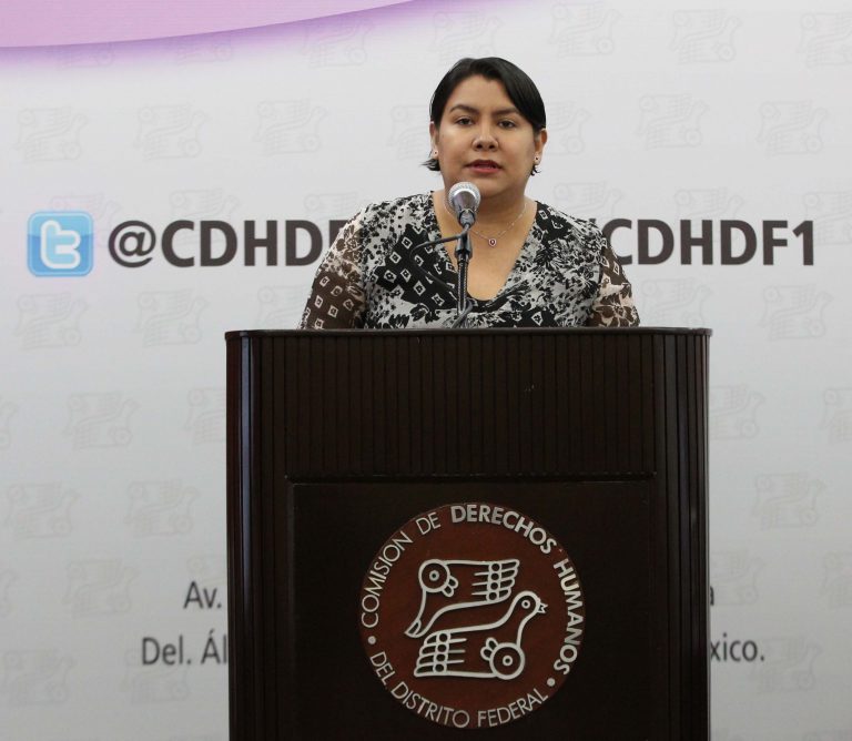 Presidenta de la CDHDF Perla Gómez Gallardo.