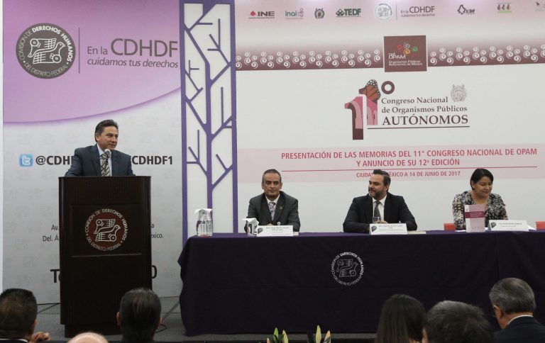Presentación de las Memorias del 11° Congreso Nacional de Organismos Públicos Autónomos de México.