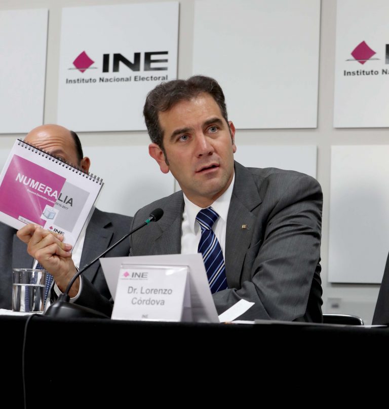 Lorenzo Córdova Vianello, Consejero Presidente del INE.