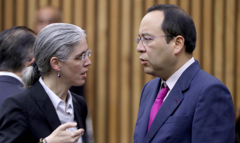 Pamela San Martín Ríos y Valles y Ciro Murayama Rendón Consejera y Consejero Electorales.