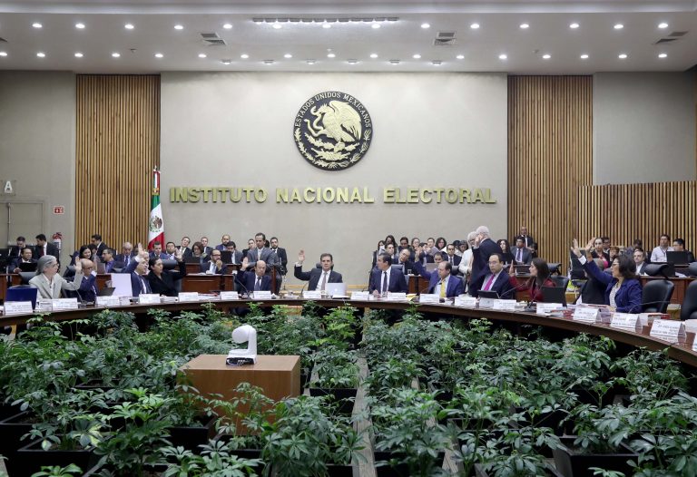 Sesión Extraordinaria del Consejo General del INE.