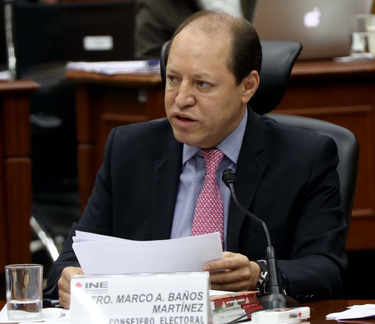 Marco Antonio Baños Martínez, Consejero Electora.