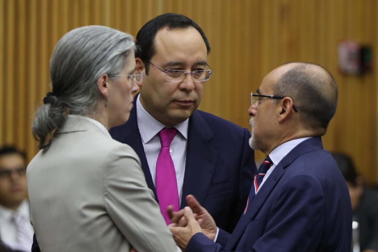 Pamela San Martín Ríos y Valles, Ciro Murayama Rendón y Jaime Rivera Velázquez Consejera y Consejeros Electorales.