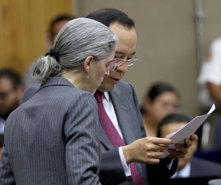 Pamela San Martín Ríos y Valles y Ciro Murayama Rendón Consejera y Consejero Electorales.