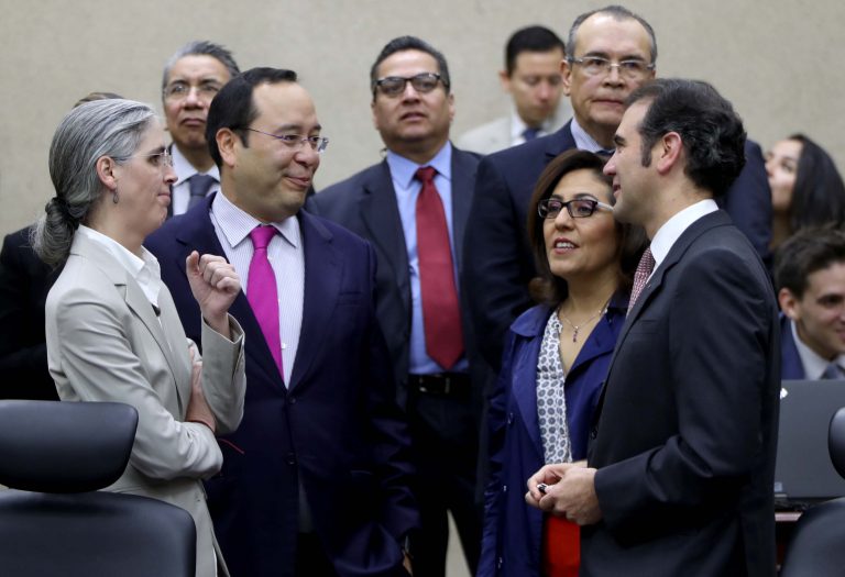 Pamela San Martín Ríos y Valles, Ciro Murayama Rendón, Beatriz Zavala Pérez Consejeras y Consejero Electorales  y Lorenzo Córdova Vianello, Consejero Presidente del INE.