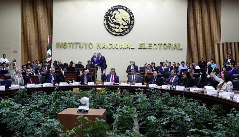 Sesión Ordinaria del Consejo General del INE.