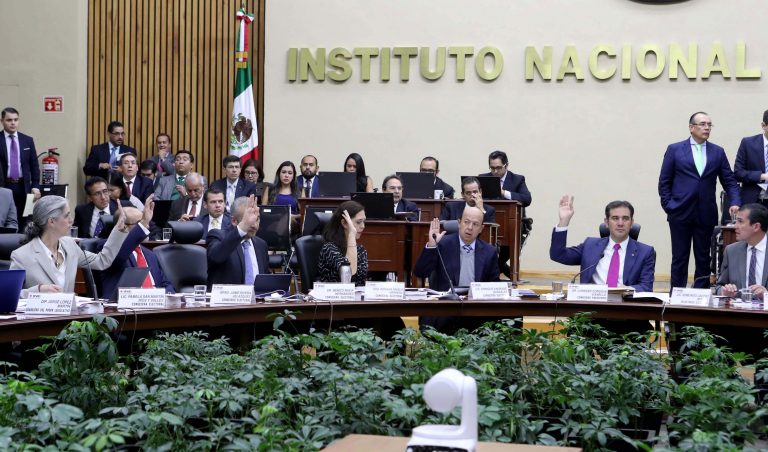 Sesión Ordinaria del Consejo General del INE.