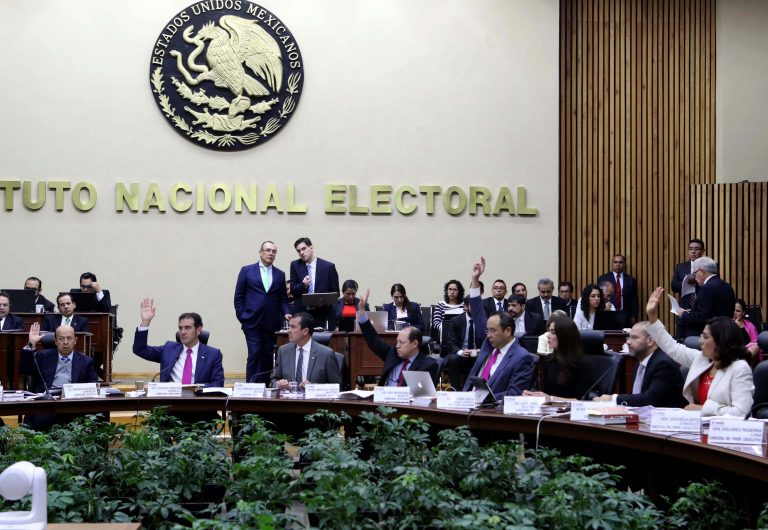 Sesión Ordinaria del Consejo General del INE.