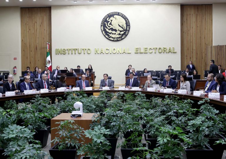 Sesión Extraordinaria del Consejo General del INE.