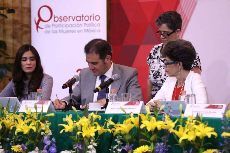 Dania Ravel Cuevas Consejera Electoral del INE, Lorenzo Córdova Vianello Consejero Presidente del INE y Janine Madeline Otálora Malassis Magistrada Presidenta de la Sala Superior del TEPJF.