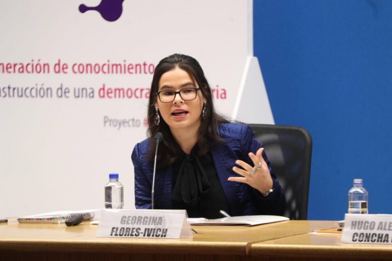 Mtra. Georgina Flores-Ivich, Profesora investigadora adjunta en la FLACSO, México.