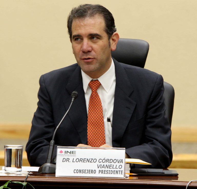 Lorenzo Córdova Vianello, Consejero Presidente del INE.