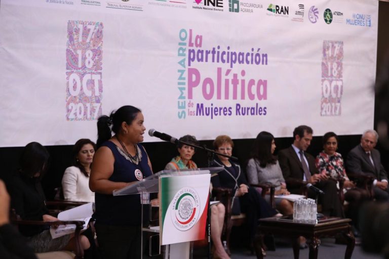 Fernanda Macías Reyes, Presidenta del Comisariado del Ejido Salvador de Arriba.