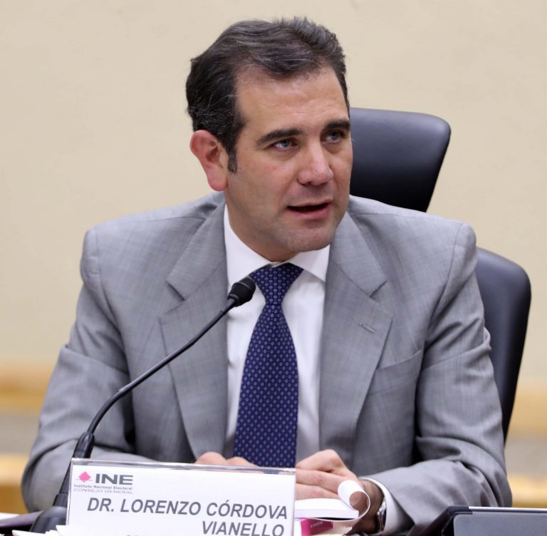 Lorenzo Córdova Vianello, Consejero Presidente del INE.