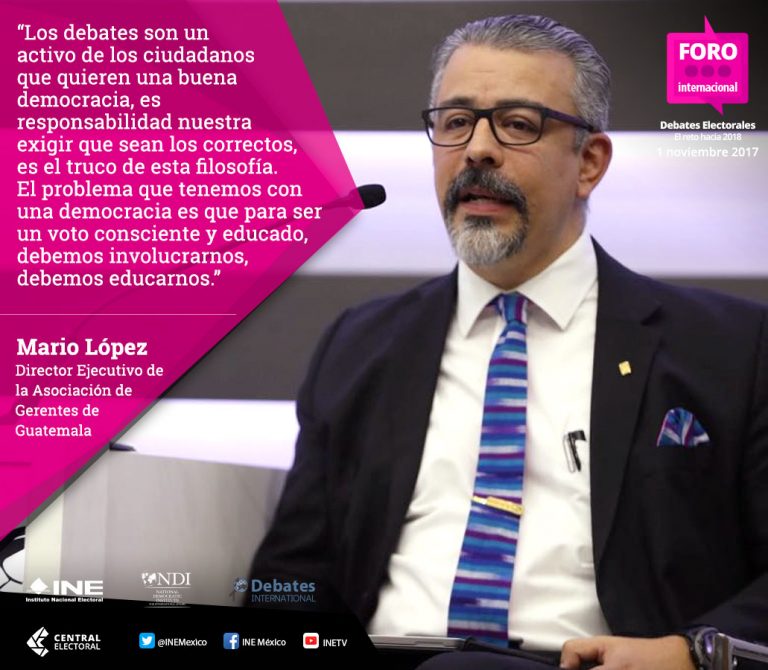 Mario López, Director Ejecutivo de la Asociación de Gerentes de Guatemala