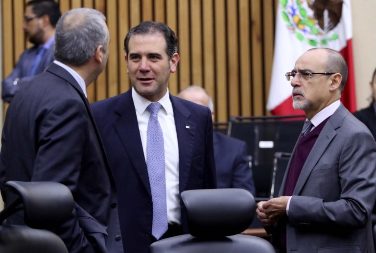 Benito Nacif Hernández Consejero Electoral, Lorenzo Córdova Vianello Consejero Presidente y Jaime Rivera Velázquez, Consejero Electoral.