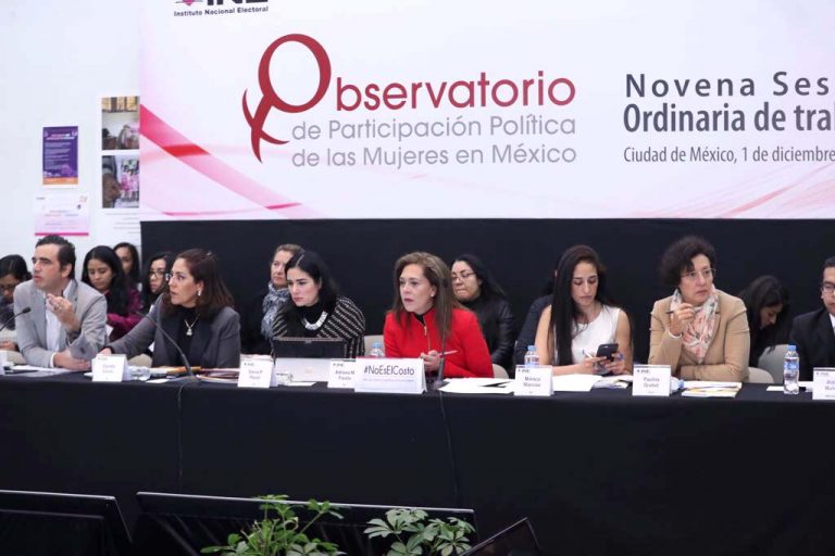 Novena Sesión Ordinaria del Observatorio de Participación Política de las Mujeres en México.