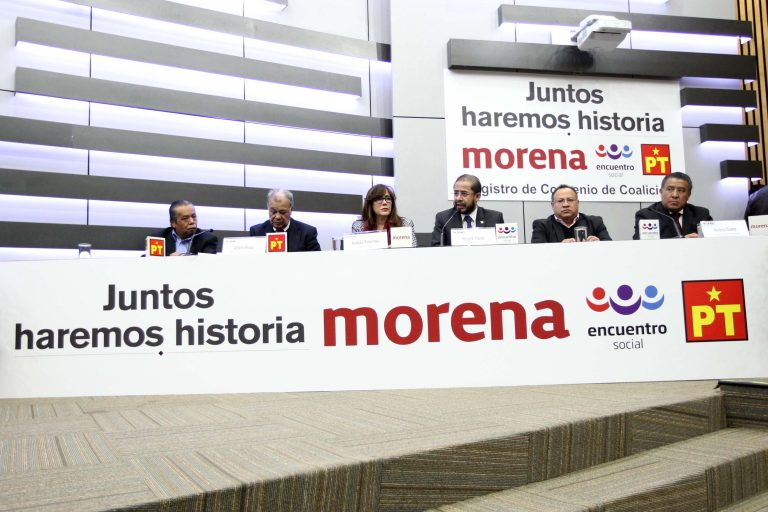 Dirigentes de los Partidos Partidos Políticos Morena, PT y PES