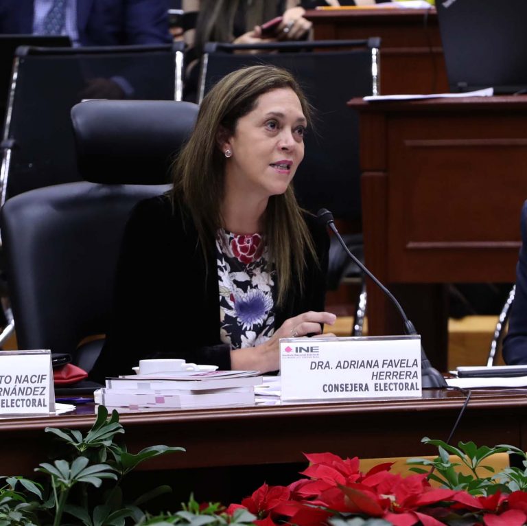 Adriana Favela Herrera, Consejera Electoral.