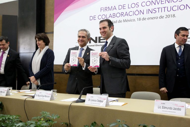 Firma de Convenios INE-CDMX