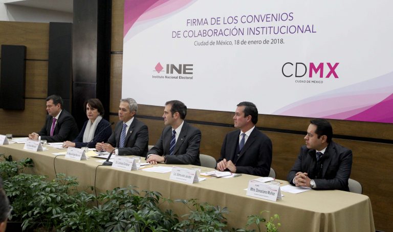 Firma de Convenios INE-CDMX