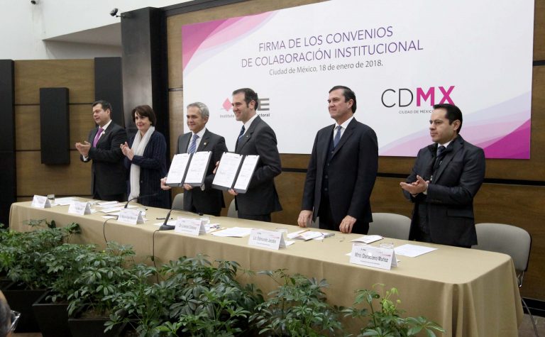 Firma de Convenios INE-CDMX