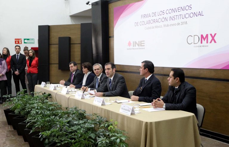 Firma de Convenios INE-CDMX