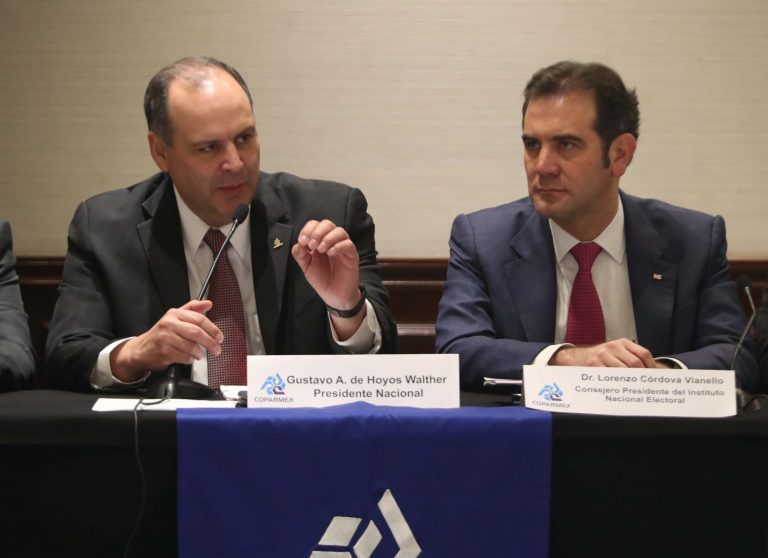 Gustavo A. de Hoyos Walter, Presidente Nacional de la COPARMEX.