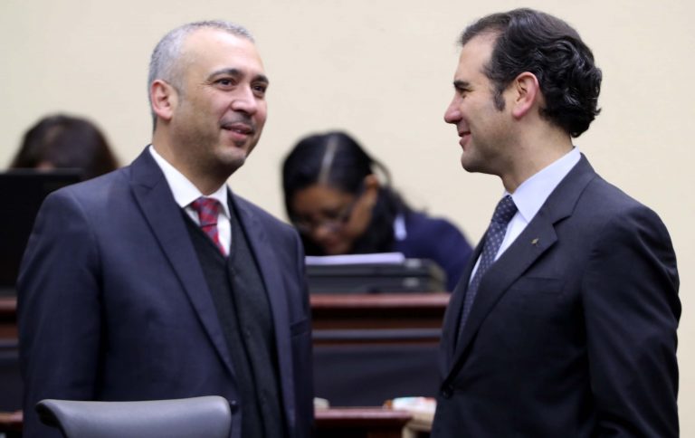 Benito Nacif Hernández, Consejero Electoral y  Lorenzo Córdova Vianello, Consejero Presidente.