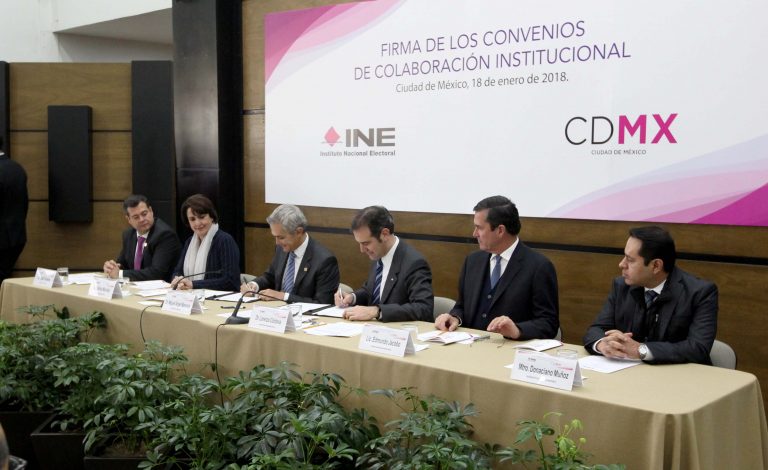 Firma de Convenios INE-CDMX