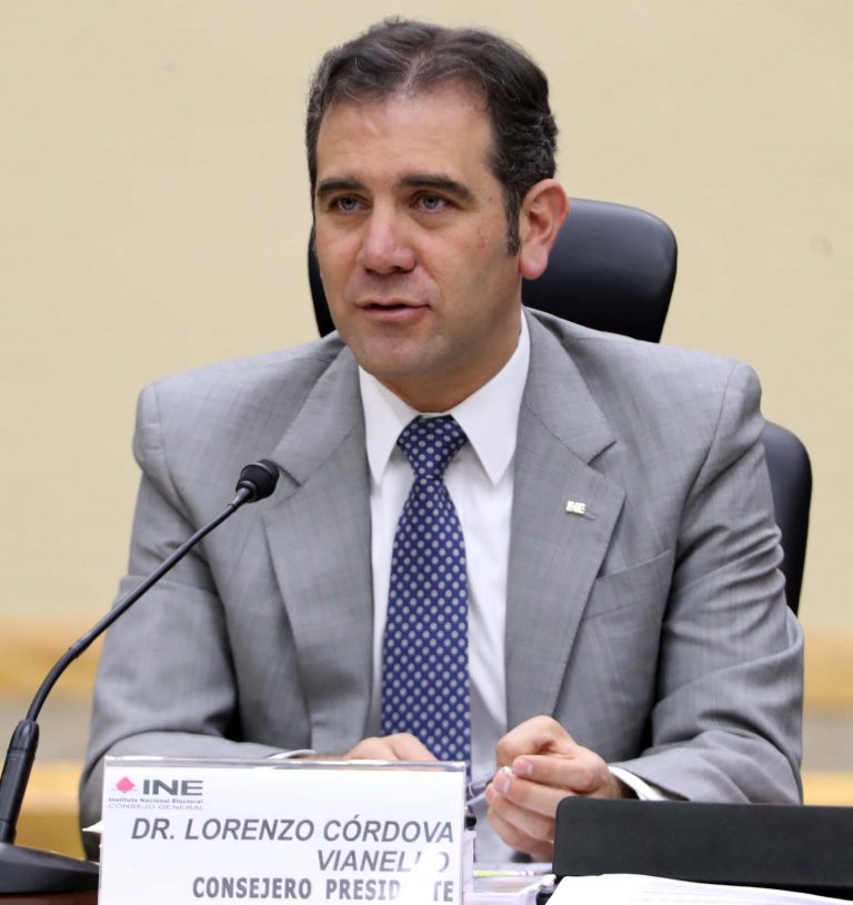 Lorenzo Córdova Vianello, Consejero Presidente del INE.