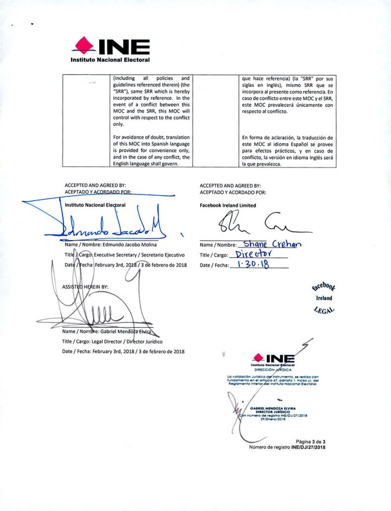 Conoce el convenio de colaboración firmado entre el INE y Facebook ...