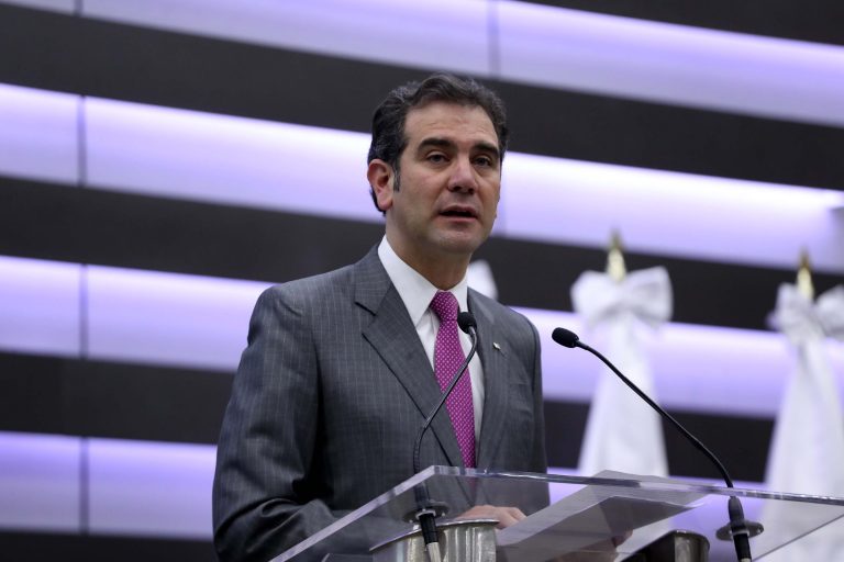 Lorenzo Córdova Vianello, Consejero Presidente del INE en la Entrega de solicitud de Registro del Candidato a la Presidencia de la República de la Coalición " Todos por México"