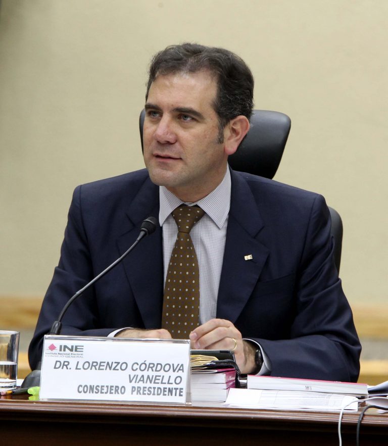 Lorenzo Córdova Vianello, Consejero Presidente del INE.