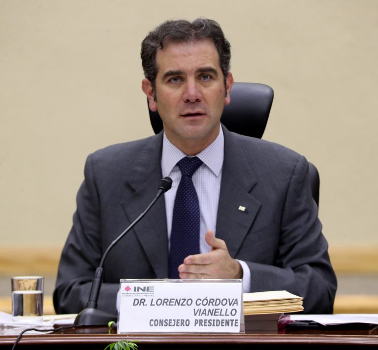 Lorenzo Córdova Vianello, Consejero Presidente del INE.