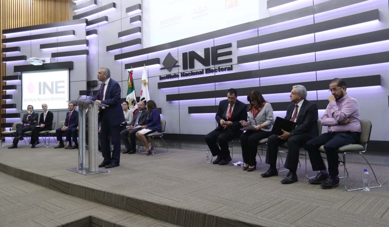 Benito Nacif Hernández, Consejero Electoral en la  Entrega de solicitud de Registro del Candidato a la Presidencia de la República de la Coalición “Juntos Haremos Historia”.