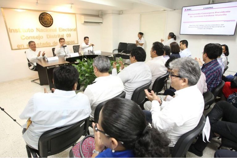 Reunión con la estructura del INE Chiapas.