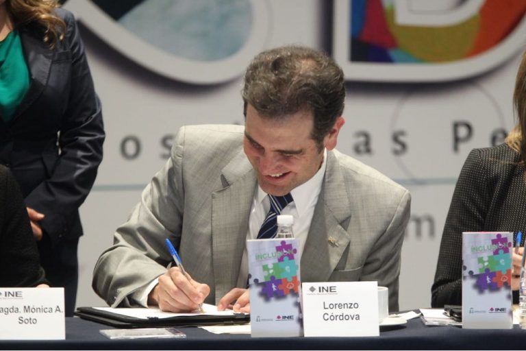 Lorenzo Córdova Vianello, Consejero Presidente del INE.