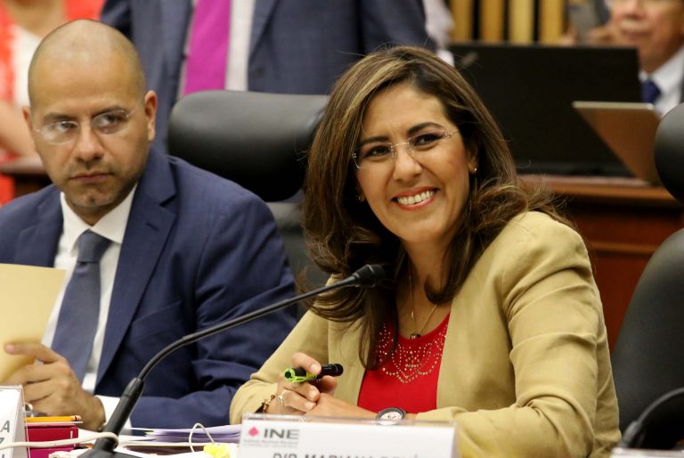 Claudia Zavala Pérez y Roberto Ruíz Saldaña, Consejera y Consejero Electorales.