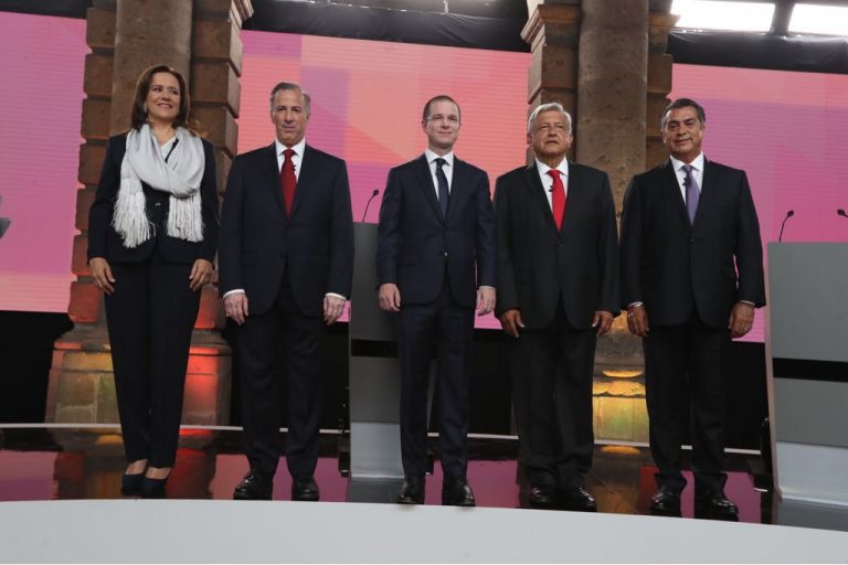 Primer Debate Presidencial, celebrado el día 22 de abril en el Palacio de Minería.