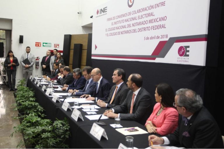 Firma de Convenios con el Colegio Nacional del Notariado Mexicano y el colegio de Notarios del D.F.