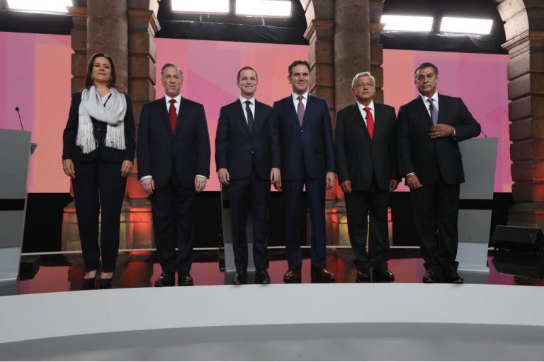 Primer Debate Presidencial, celebrado el día 22 de abril en el Palacio de Minería.