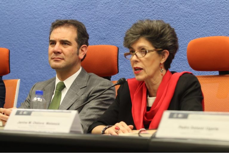 Lorenzo Córdova Vianello, Consejero Presidente del INE y Janine Otálora Malassis Presidenta del Tribunal Electoral del Poder Judicial de la Federación.