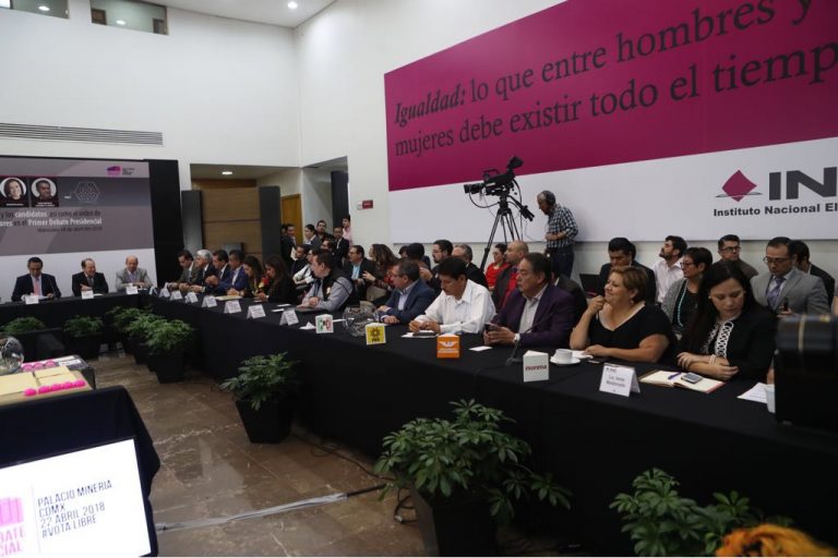 Sorteo del orden de participación de la candidata y los candidatos así como el orden de participación de quienes fungirán como moderadores en el Primer Debate Presidencial.