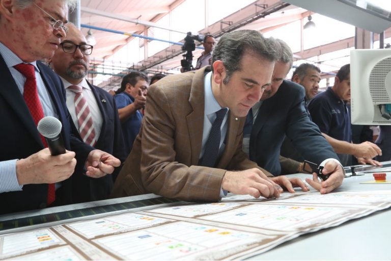 Inicio de Producción de boletas para la elección presidencial del Proceso Electoral 2017-2018.